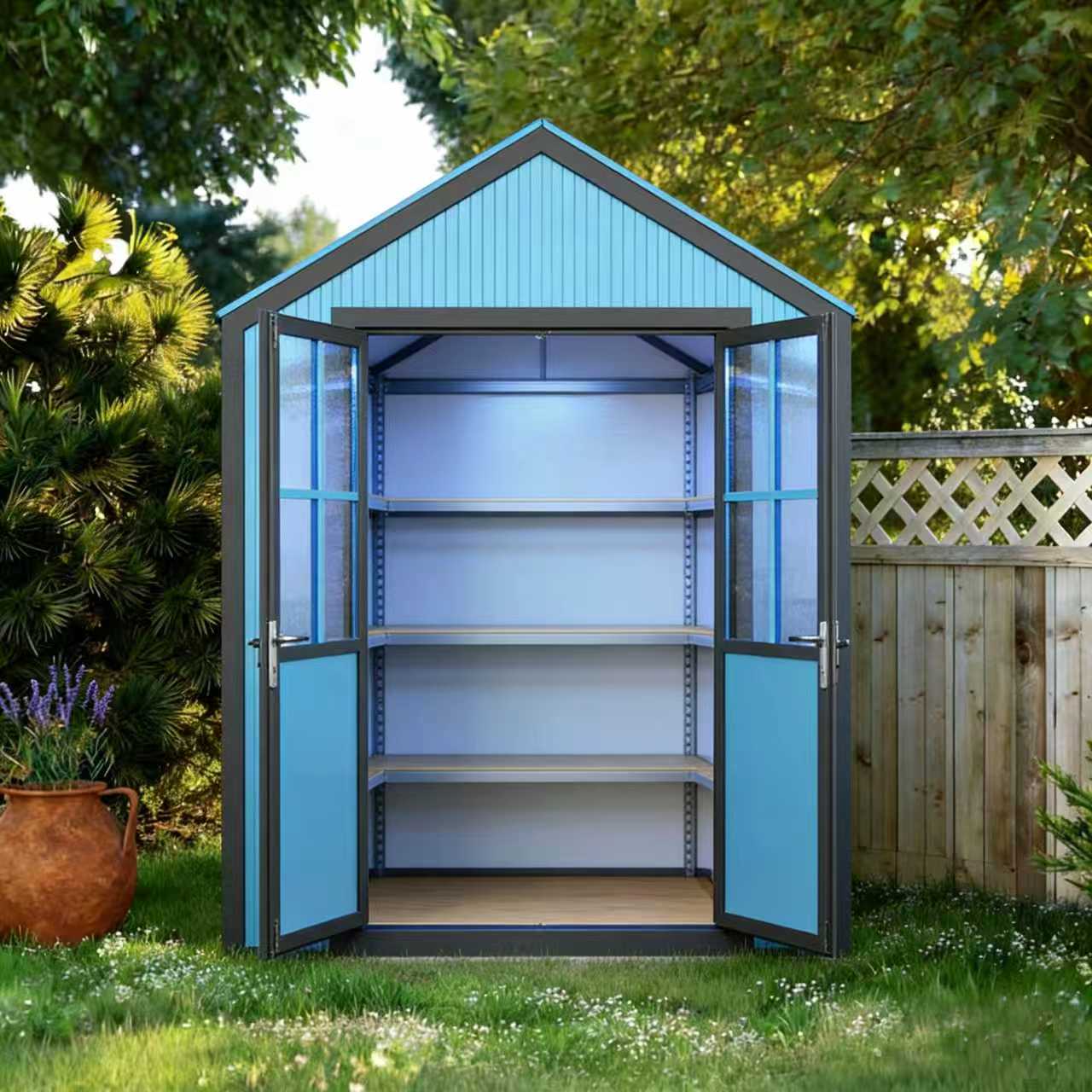 outdoor shed